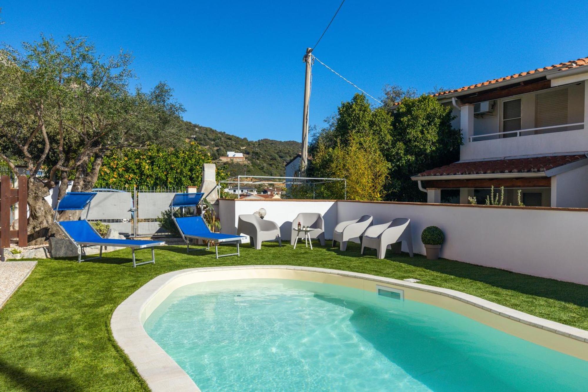 Bynos Pool - Primo Piano Daire Santa Maria Navarrese Dış mekan fotoğraf