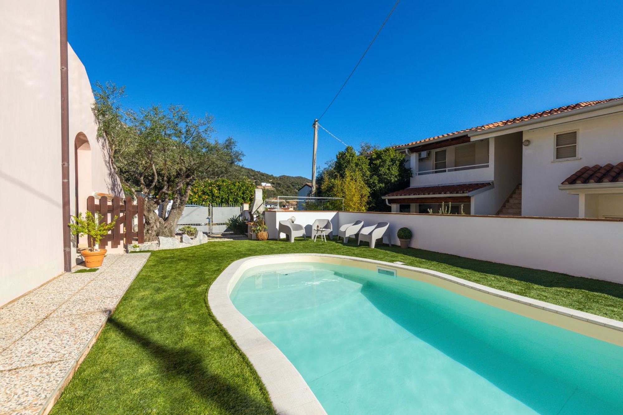 Bynos Pool - Primo Piano Daire Santa Maria Navarrese Dış mekan fotoğraf
